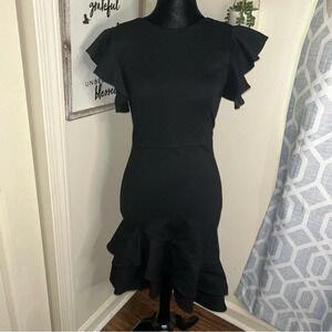 Amanda Uprichard black Pavel dress size Small